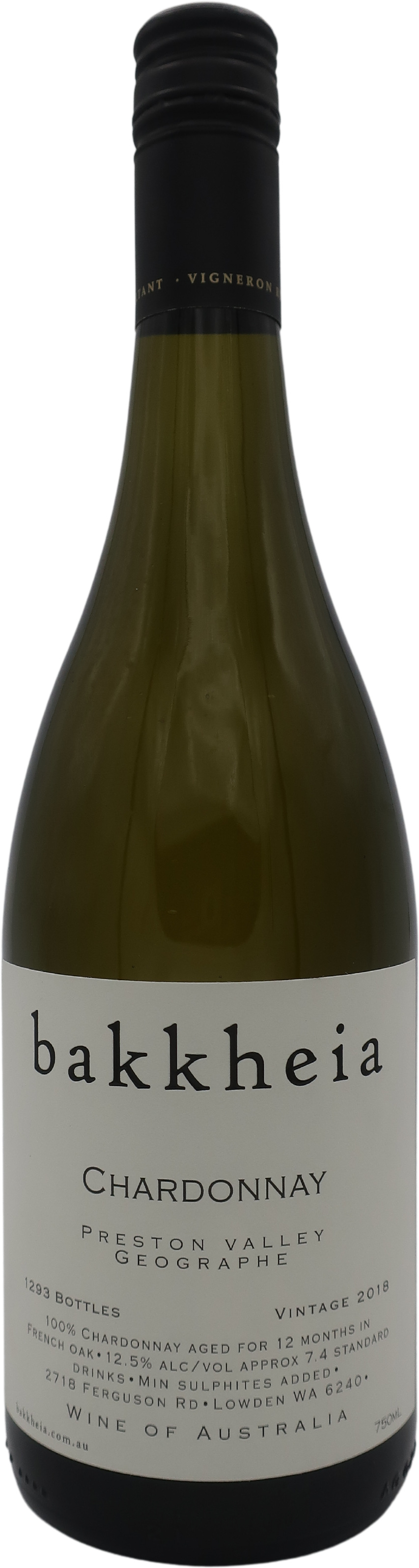 bakkheia Preston Valley Chardonnay 2018
